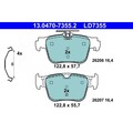 ATE 13.0470-7355.2 Bremsbelagsatz für VW SKODA CUPRA AUDI GOLF CADDY OCTAVIA A3
