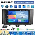 9" DAB+ 64G Android 14 Autoradio Carplay GPS Navi Für Smart Fortwo 451 2010-2015