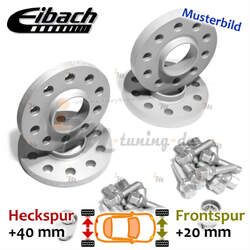 Eibach Spurplatten vorne 20mm & hinten 40mm/Achse für Audi A1 8X1 8XK :: 2012