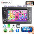 DAB+ 7" Android13 Carplay Autoradio GPS RDS NAVI Für Audi A4 S4 RS4 B6 8E Kamera