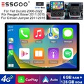 DAB+ 13.3" 8-Kern Carplay Android 15 6+128GB Autoradio Für Fiat Ducato 2006-2022