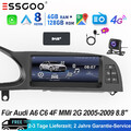Für Audi A6 C6 4F MMI 2G 2004-2011 Carplay Android Multimedia Autoradio DAB 128G