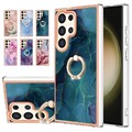 Schutz Hülle für Samsung S23 S24 Ultra Plus FE A55 A16 A73 Glitzer Ring TPU Case