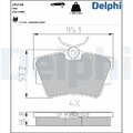 Bremsbelag Satz Bremsscheibe Scheibenbremse Delphi Hinten für Fiat Talento Opel