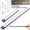LED Unterbauleuchte mit Bewegungsmelder Akku Schrank Küche USB Wiederaufladbare.
