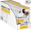 Perfect Fit Sensitive 1+ Katzennassfutter mit Huhn in Sauce, 12 Portionsbeutel