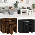 Satztisch Couchtisch Sofatisch Beistelltisch 3-tlg. Holzwerkstoff Mehrere Farben