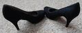 Damenschuhe/Pumps Gr.38 *Plateau High Heel "Tamaris" *Velouroptik *schwarz *NW