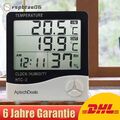 Digital Wetterstation Hygrometer mit Außensensor LCD Innen Außen Thermometer