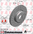 2x Zimmermann 150.2905.20 Bremsscheibe für BMW 3 1 4 F20 F21 F30 F80 F31 F34 F3