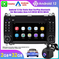 2G+32GB 4-Core Android12 WIFI Autoradio Navi CarPlay + Kamera Für Mercedes Benz