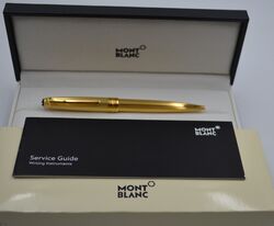 Montblanc Solitaire Classique 164 Kugelschreiber Ballpoint Pen Gold vergoldet OV