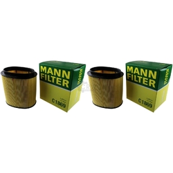 2x Original MANN-FILTER Luftfilter C 1869 Air Filter