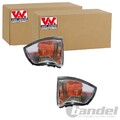 2X VAN WEZEL BLINKLEUCHTE BLINKER WEIß AUßENSPIEGEL PASSEND FÜR LINKS+RECHTS