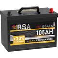 Asia Autobatterie 105Ah 12V Asia Batterie Plus Pol Rechts Auto statt 95Ah 100Ah