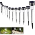 Solarleuchte Solar Gartenleuchte LED Wegleuchte Solarlampe 12 Stück Energiesp...
