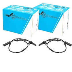 2X RAP BRAKES ABS-SENSOR RADDREHZAHL HINTEN LINKS+RECHTS passend für BMW X3 X4