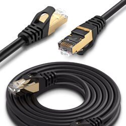 CAT 7 Netzwerkkabel RJ45 Patchkabel LAN DSL Ethernet Verlegekabel Rohkabel SFTP✅PREMIUM KABEL✅ S/FTP ✅max 600MHz ✅10Gbit/s ✅VERGOLDET✅