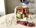 Deko Paket "Küche" - Shabby Chic / Landhaus, Emaille, Hocker…