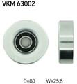 Original SKF Umlenk-/Führungsrolle Keilrippenriemen VKM 63002 für Honda