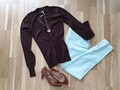 Marc Cain Hose Stoffhose Businesshose Röhrenjeans N3