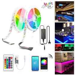 24V LED Strip Streifen RGBW 5050SMD Leiste WIFI APP IR Remote Controller Dimmbar