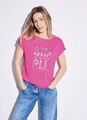 CECIL | T-Shirt in Leinenoptik | Farbe: bloomy pink 35369, 320936