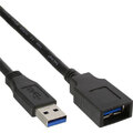 InLine USB3.0 Kabel A Stecker/Buchse SuperSpeed bis zu 5GBit/s schwarz 2,5m
