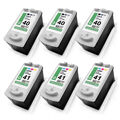 6x ECO Tinte 3+3 f�r Canon Pixma MP-450-X IP-2500 MP-170 MP-180 MP-190 MX-310