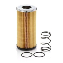 1x Filter, Arbeitshydraulik MANN-FILTER HD 14 001 x passend für KOMATSU TEREX