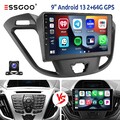 Android 14 64G Carplay Autoradio Für Ford Transit Custom 2012-2021 GPS NAVI KAM+