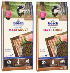 Bosch Hundefutter Maxi Adult Trockenfutter für Hunde mit Geflügel 2x15Kg