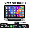8Kern DAB Für AUDI A3 8P 2003-2012 Android 15 Autoradio Carplay Navi WIFI 6+128G