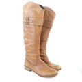 SOMMERKIND Stiefel Leder Cognac Braun  Weitschaft Gr. 38