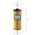 UFI 25.005.00 Ölfilter Filtereinsatz für MAN E2000 für DEUTZ-FAHR AGROTRON