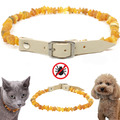 Zeckenhalsband, Bernsteinkette für Hunde & Katzen gegen Zecken, Zeckenschutz