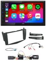 JVC Bluetooth 2DIN Lenkrad DAB USB Autoradio für Mercedes C W204 Aktivsystem ohn