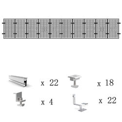 Photovoltaik Solar Halterung Ziegeldach Montage Set Befestigung Schiene 0% MwSt.