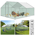 Hühnerhaus Hühnerstall 3*4*2m Verzinkter Stahl Hühnervoliere Voliere Tiergehege