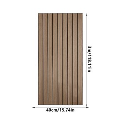 3D Tapete Holzoptik Wandpaneele Selbstklebend Ziegel Wandaufkleber 60/40x300cm