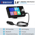 DAB+ Autoradio 2.8" Digital Transmitter EmpfäNger Adapter USB BT FM AUX Wireless