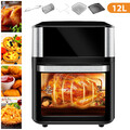Airfryer XXL Heißluftfritteuse 12L Heissluft Fritteuse Minibackofen 1800W