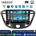 10" Autoradio DAB+ 6+128G Android 15 Carplay GPS RDS BT Für Ford Transit 2013-21