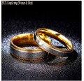 2 Ringe Verlobungsringe Eheringe Trauringe 18K Gold Vergoldet NEU