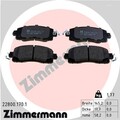 ZIMMERMANN Bremsbelagsatz Scheibenbremse 22800.170.1 für OUTBACK XV GT BS GT3