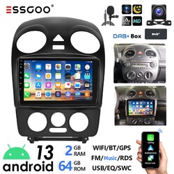 Für VW Beetle 2001-10 DAB+ 64G Android 13 Autoradio Carplay GPS Navi WiFi RDS BT