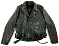 NATAL Perfecto US Vintage Biker Motorrad Lederjacke Futter Schwarz 56 XL