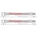2X METZGER BREMSSCHLÄUCHE VORNE AM BREMSSATTEL HINTEN BEIDSEITIG PASSEND FÜR