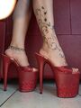 Pleaser extreme heels lap dance used shoes USA Pole Dance Flamingo