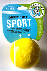 Planet Dog Orbee-Tuff Sport Tennis Hundespielzeug Hundeball Tennisball gelb 6,5